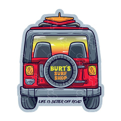 7306 - Jeep Back - Coastal No Palms Surf