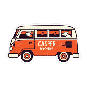 7372 - VW Bus Dog - Orange