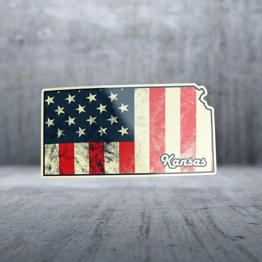 Sticker Pack | 10971 - Patriotic Texture - Kansas
