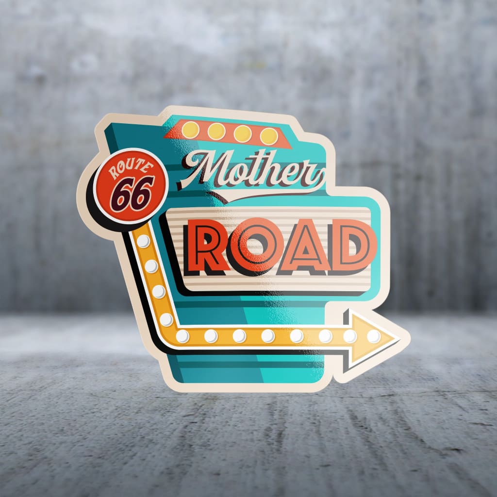 Sticker Pack | 11346 - Route 66 - Mother Road Sign