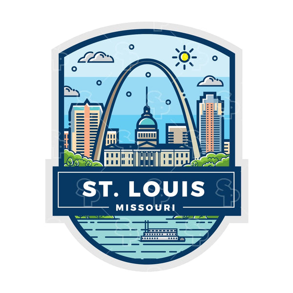Sticker Pack | 11494 - Shield Banner - St. Louis