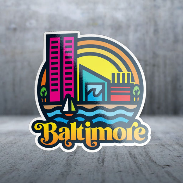 Sticker Pack | 11521 - Bright Text - Baltimore