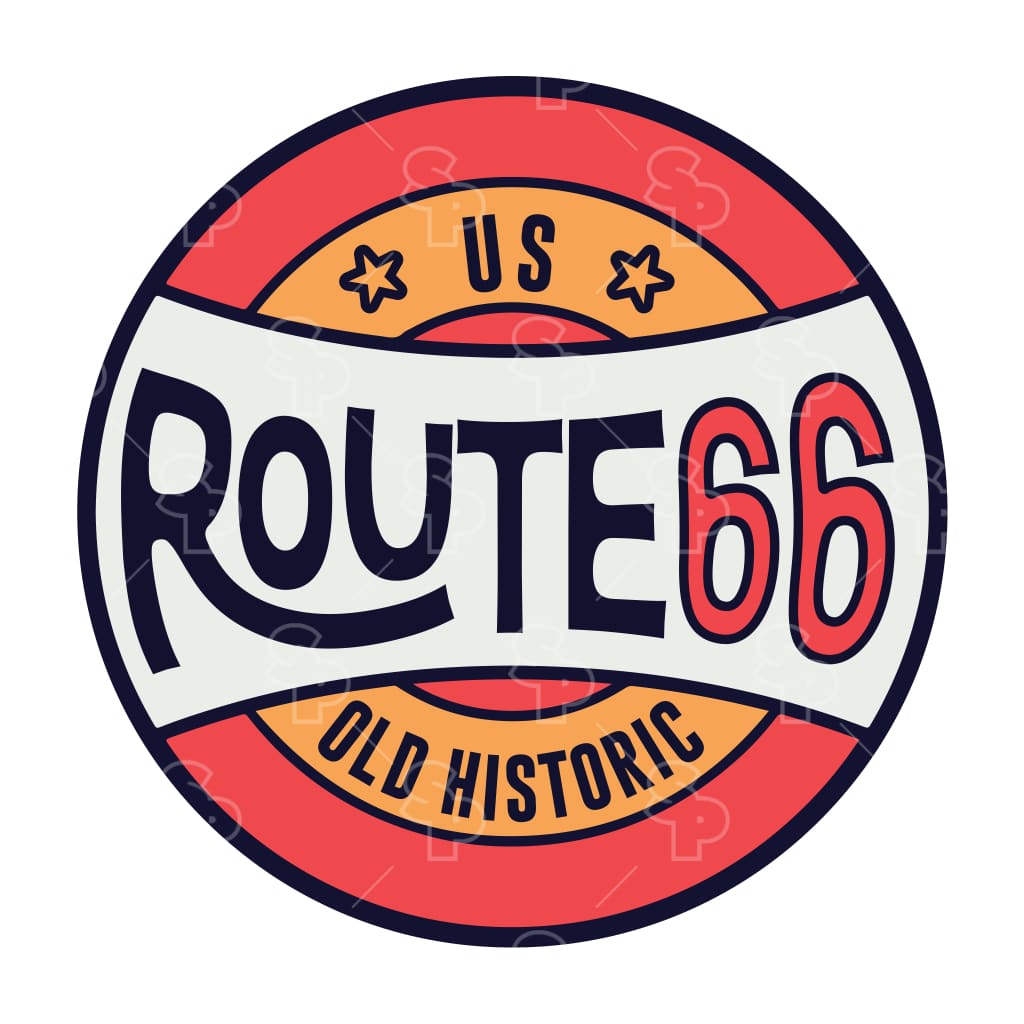 1153 - Route 66 Peach Circle