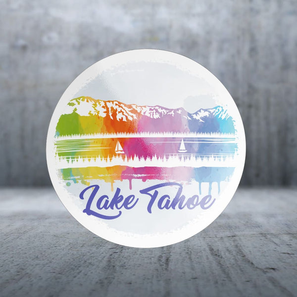 Inle Lake Sticker Sticker Pack | 12126 - Watercolor Spectrum - Lake Tahoe