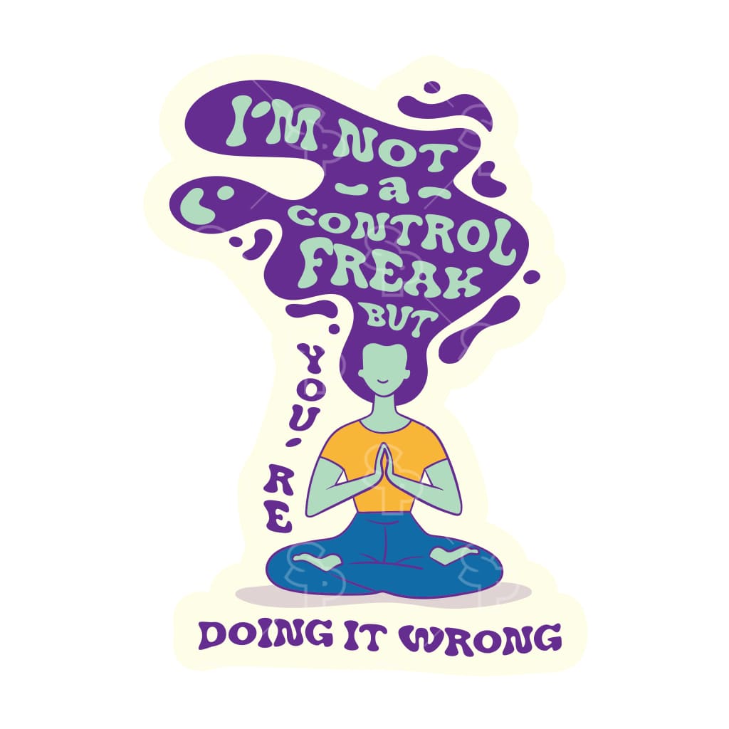 Sticker Pack | 12193 - Funny Sayings - Control Freak
