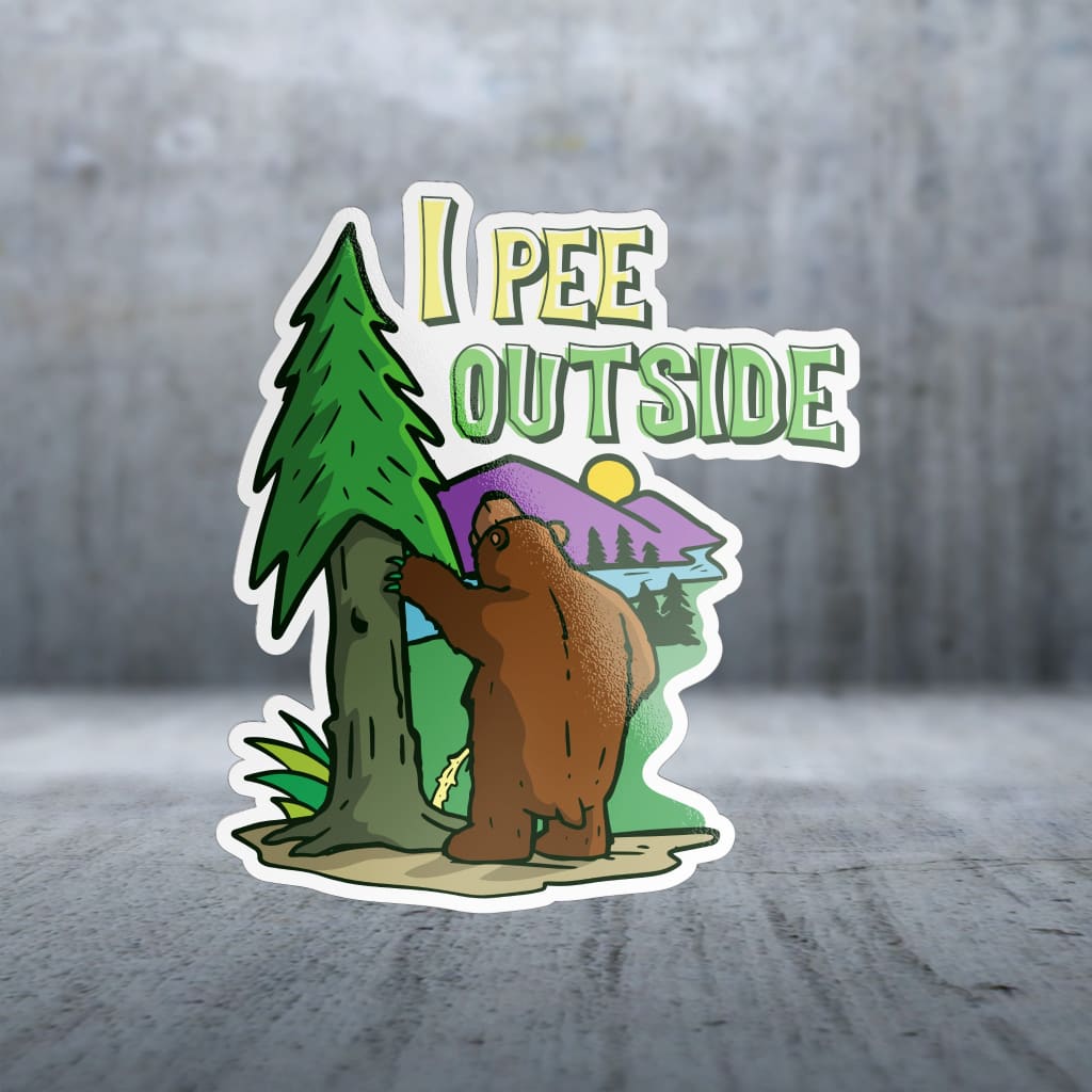 Sticker Pack | 12251 - Outdoor Sayings - Pee Outside