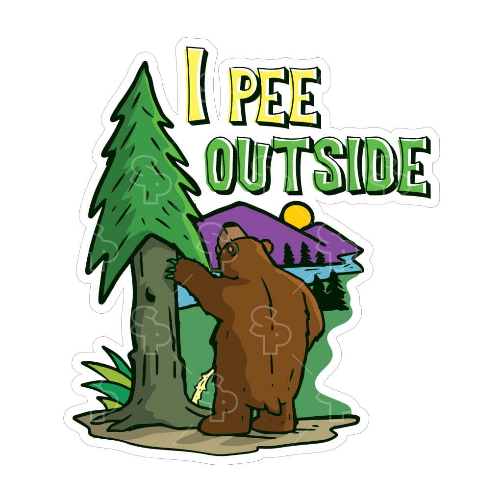 Sticker Pack | 12251 - Outdoor Sayings - Pee Outside