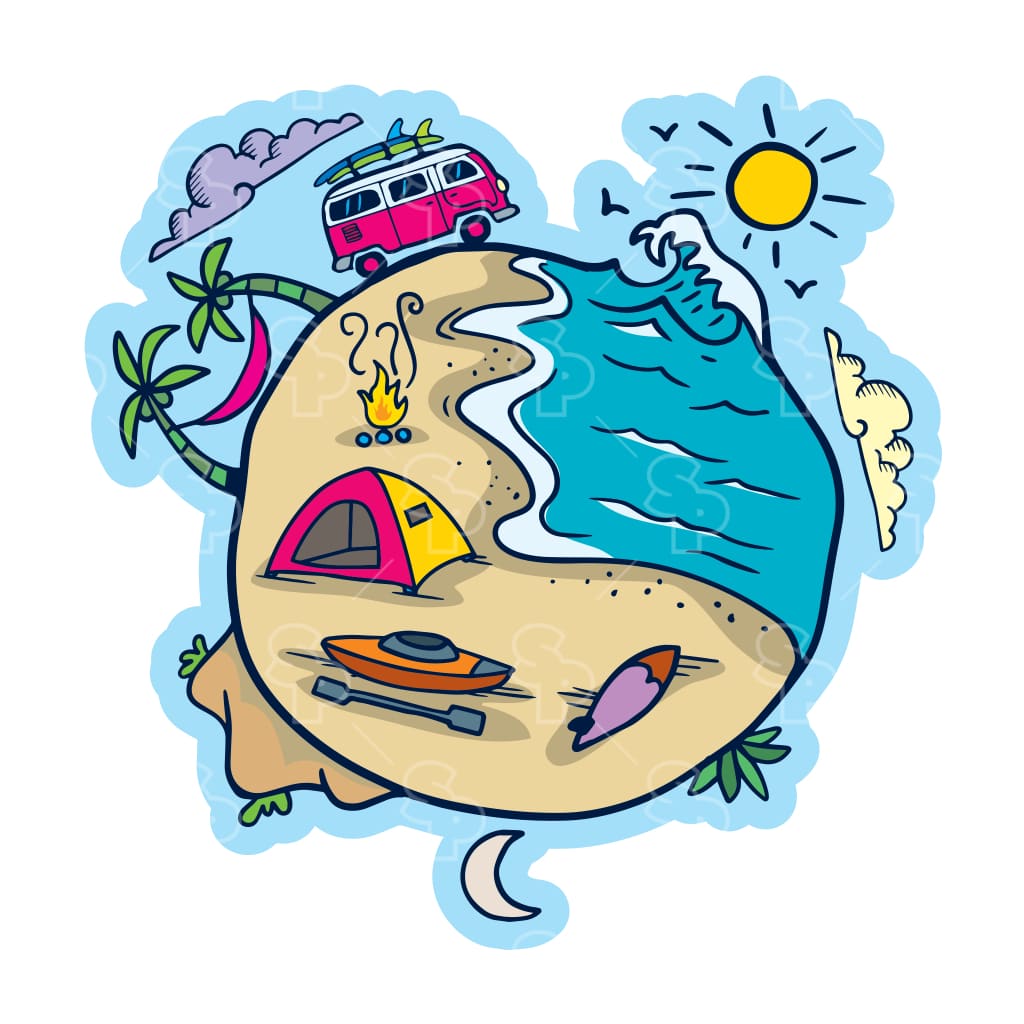 12694 - Beach Sayings - Coastal Camp Van Activities