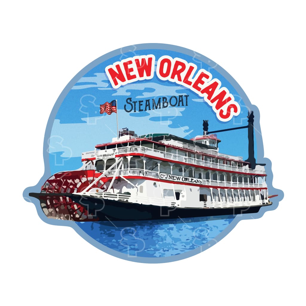 Sticker Pack | 12957 - New Orleans Steamboat