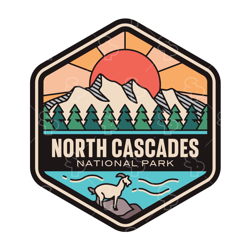 Sticker Pack | 13115 - Outdoor Hex - North Cascades