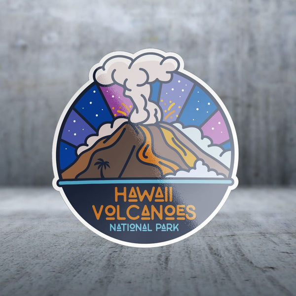 Sticker Pack | 13141 - Clean Rounded Lines - Hawaii Volcanoes