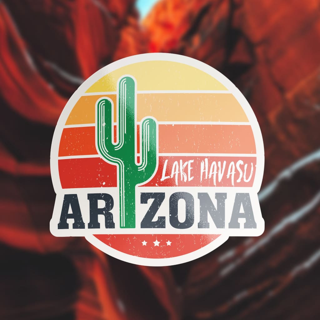 1322 - Arizona Cactus Grunge Sun