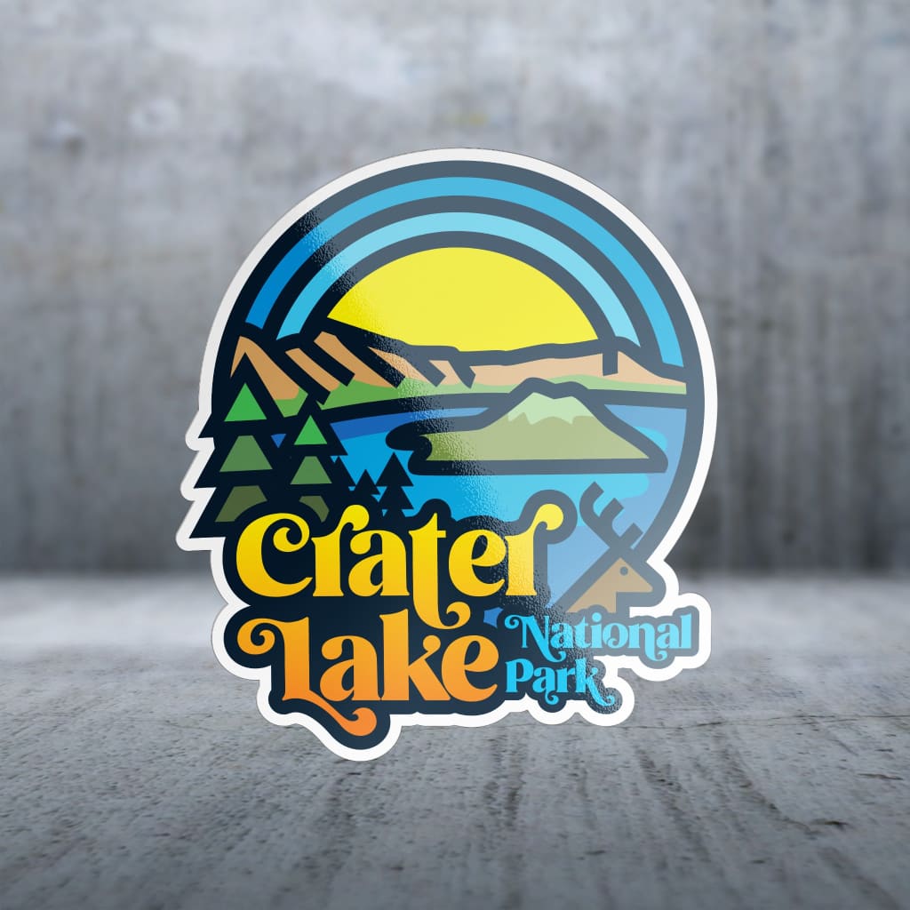 Sticker Pack | 13460 - Text Over - Crater Lake