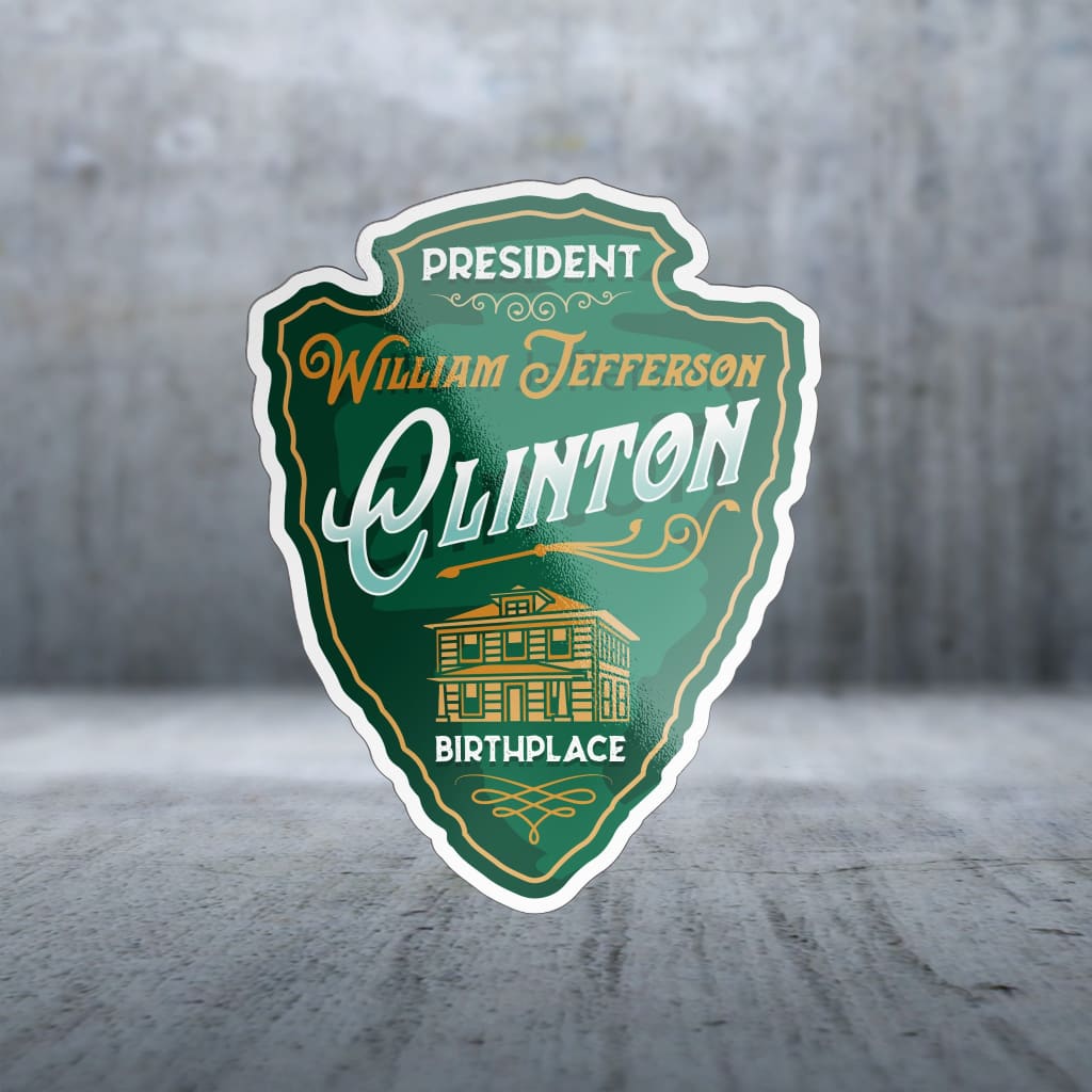 Sticker Pack | 13560 - President Clinton Birthplace Green Arrow