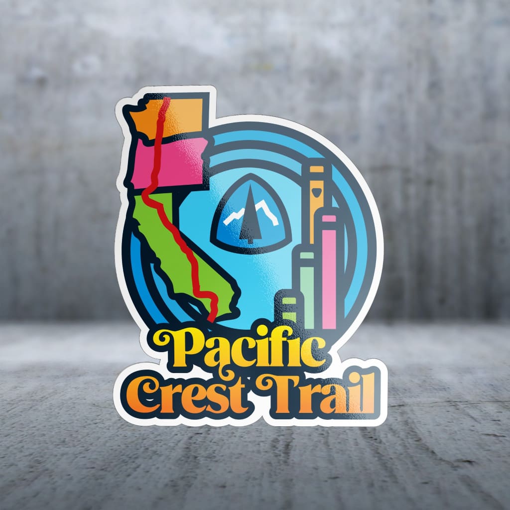Sticker Pack | 13664 - Bright Text - Pacific Crest Trail