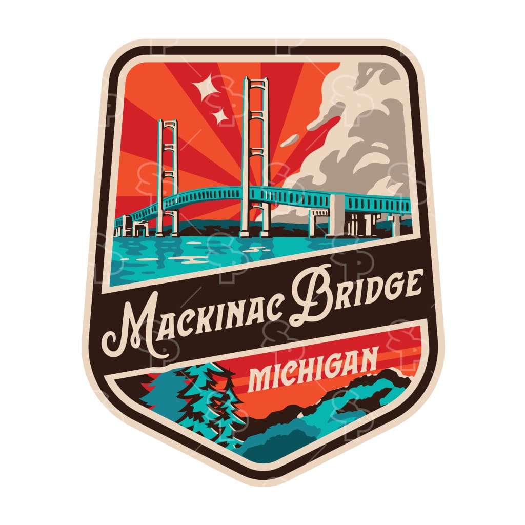 13751 - Deco Icons - Makinac Bridge