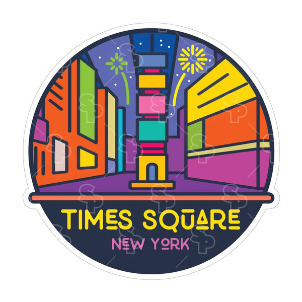 Sticker Pack | 13786 - Clean Rounded Lines - Times Square