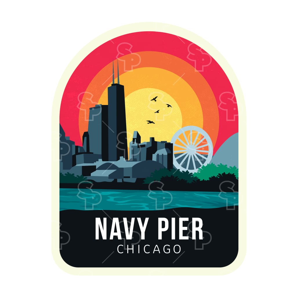 13868 - Rainbow Sky - Navy Pier
