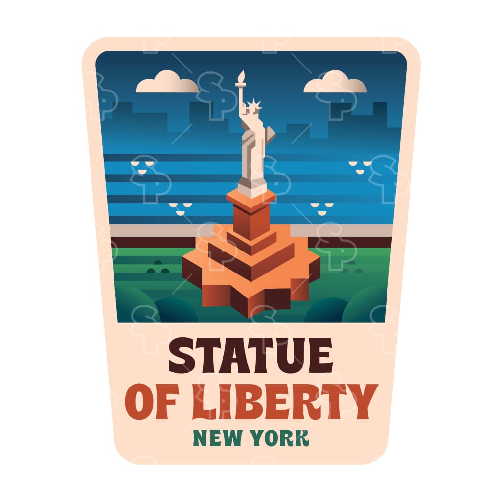 14240 - Gradient Levels - Statue of Liberty
