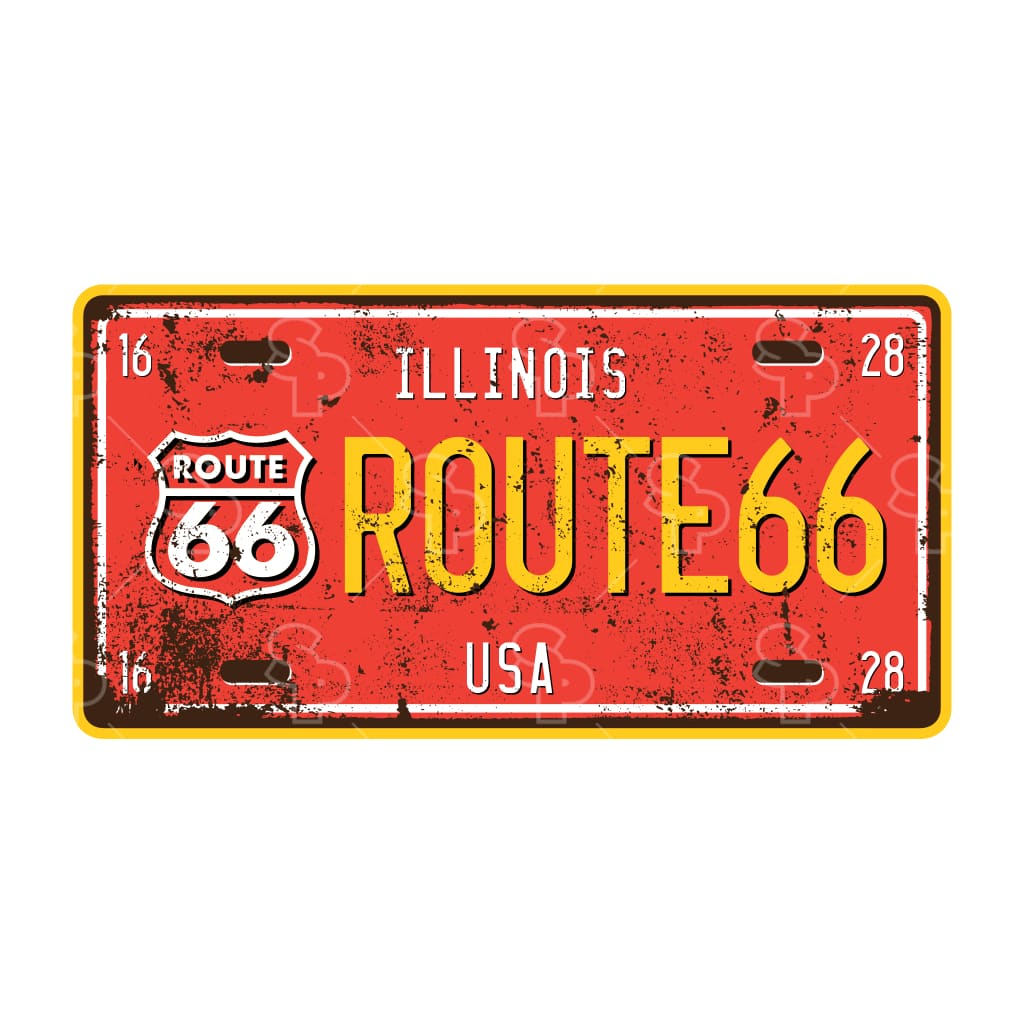 1438 - Route 66 Illinois Map