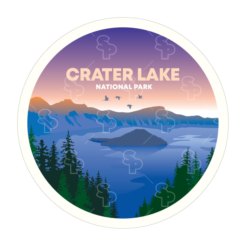 1476 - Clean Np Badge Crater Lake