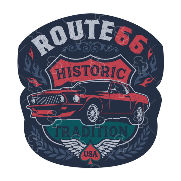 Sticker Pack | 15689 - Route 66 - Historic Tradition