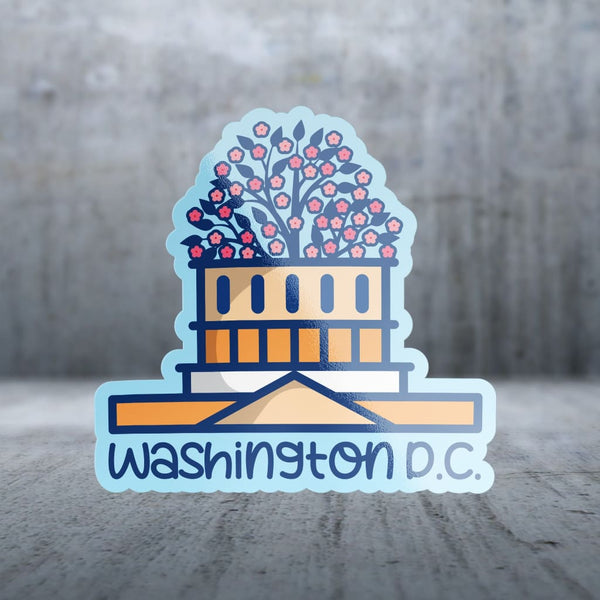 Flower Sticker Dc Sticker Pack | 15777 - Washington DC - Cherry Blossoms Growing