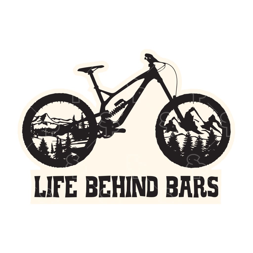 Sticker Pack  1590 - Mountain Bike - Life Behind Bars