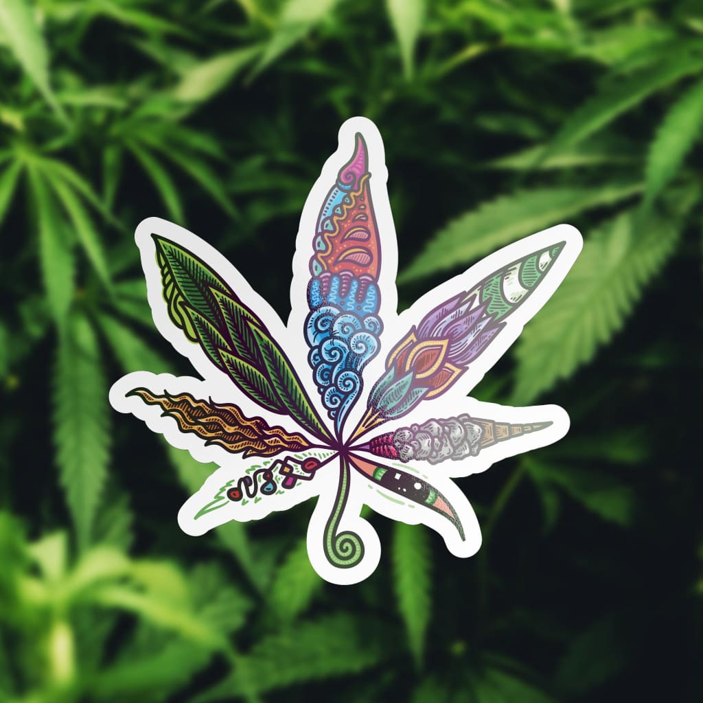 1603 - Cannabis Stoner Leaf