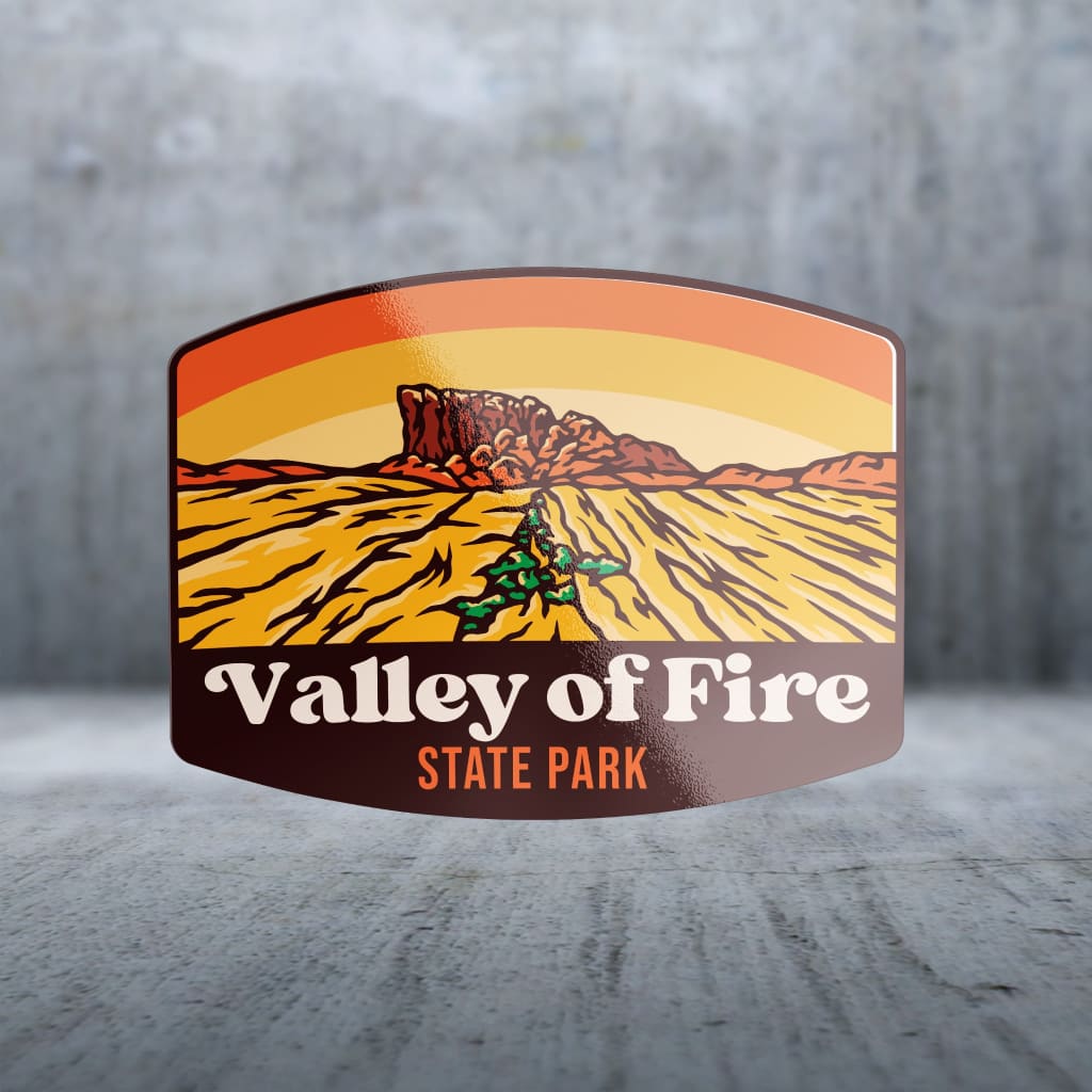 Valley Signs Sticker Sticker Pack | 16171 - Rectangle Push - Valley Of Fire