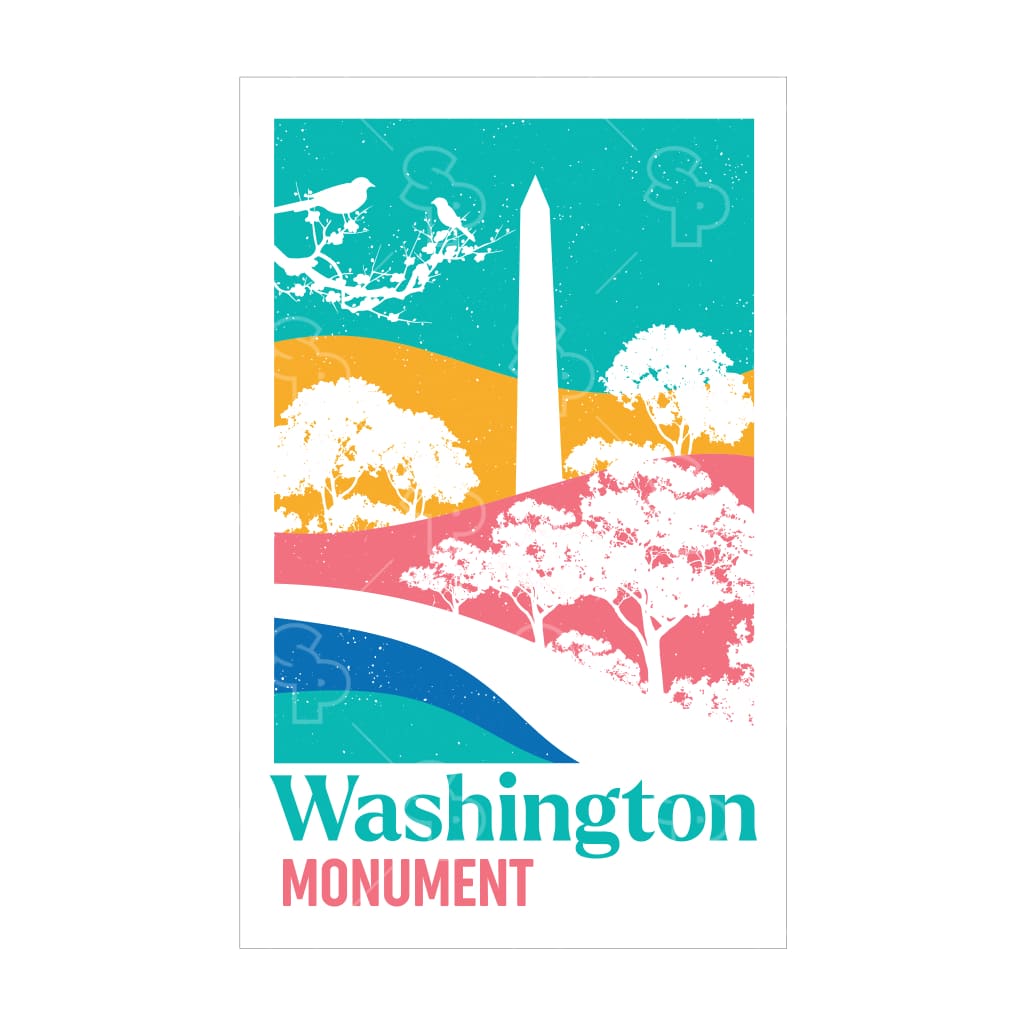 16244 - Washington Dc Monument Colors