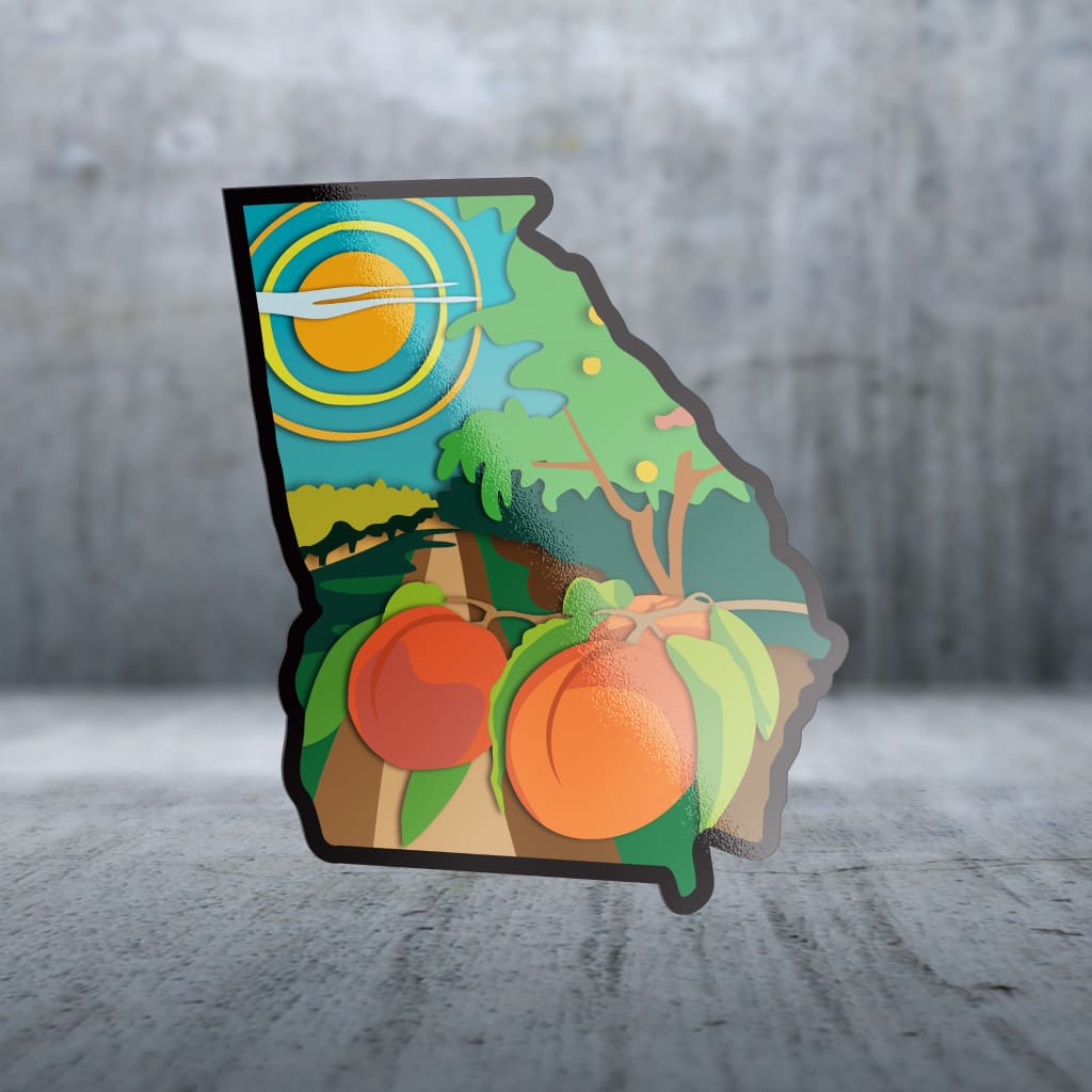 Georgia Native Sticker Sticker Pack | 16327 - Geo Landscape - Georgia