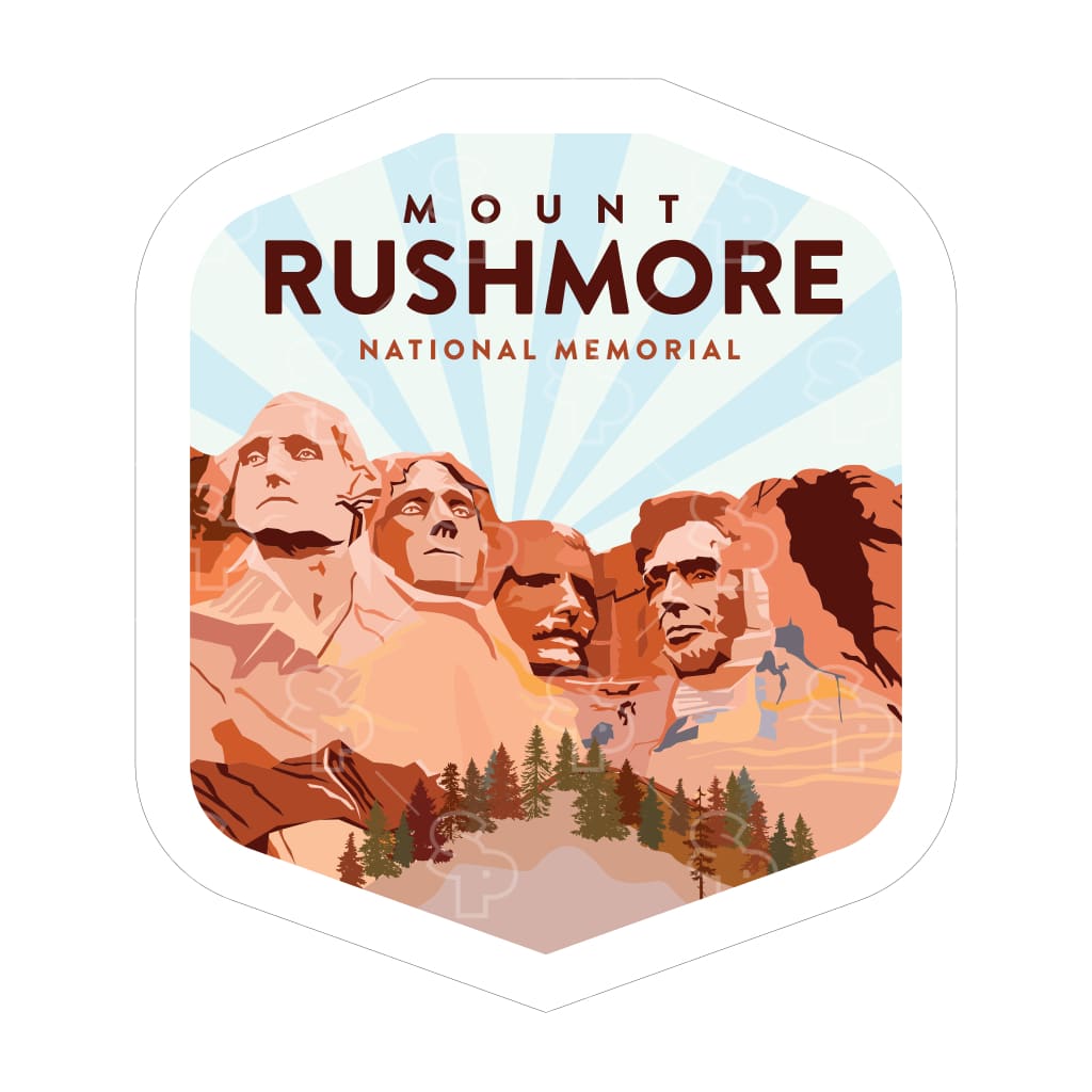 1637 - Clean Np Badge Mount Rushmore