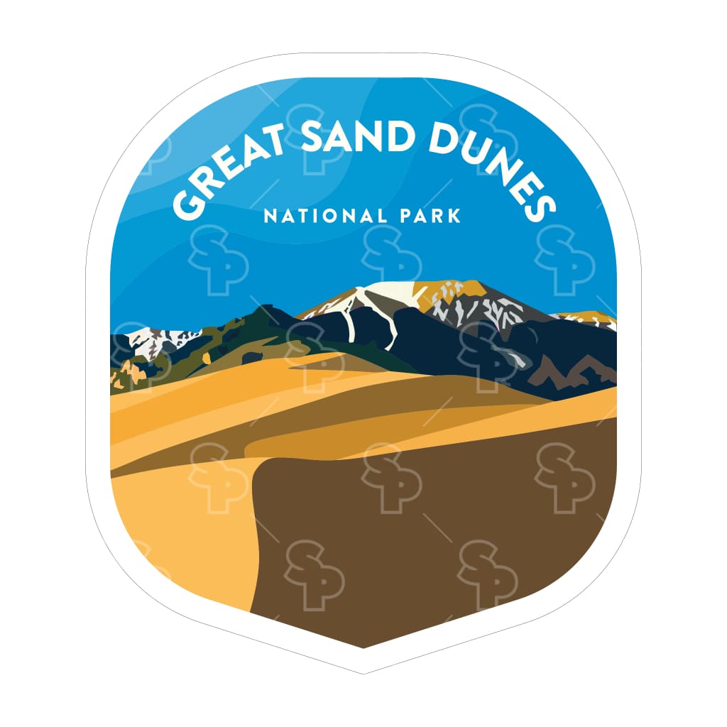 1647 - Clean Np Badge Great Sand Dunes