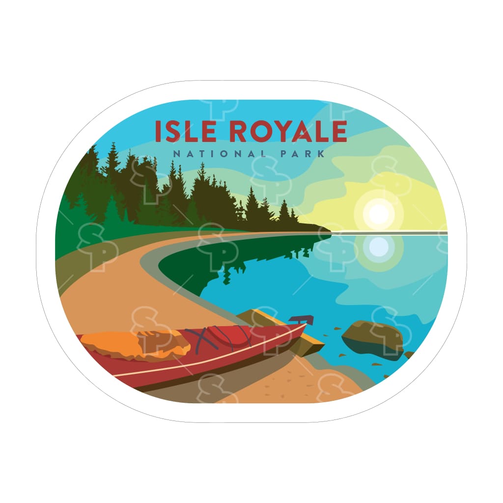 1663 - Clean Np Badge Isle Royale