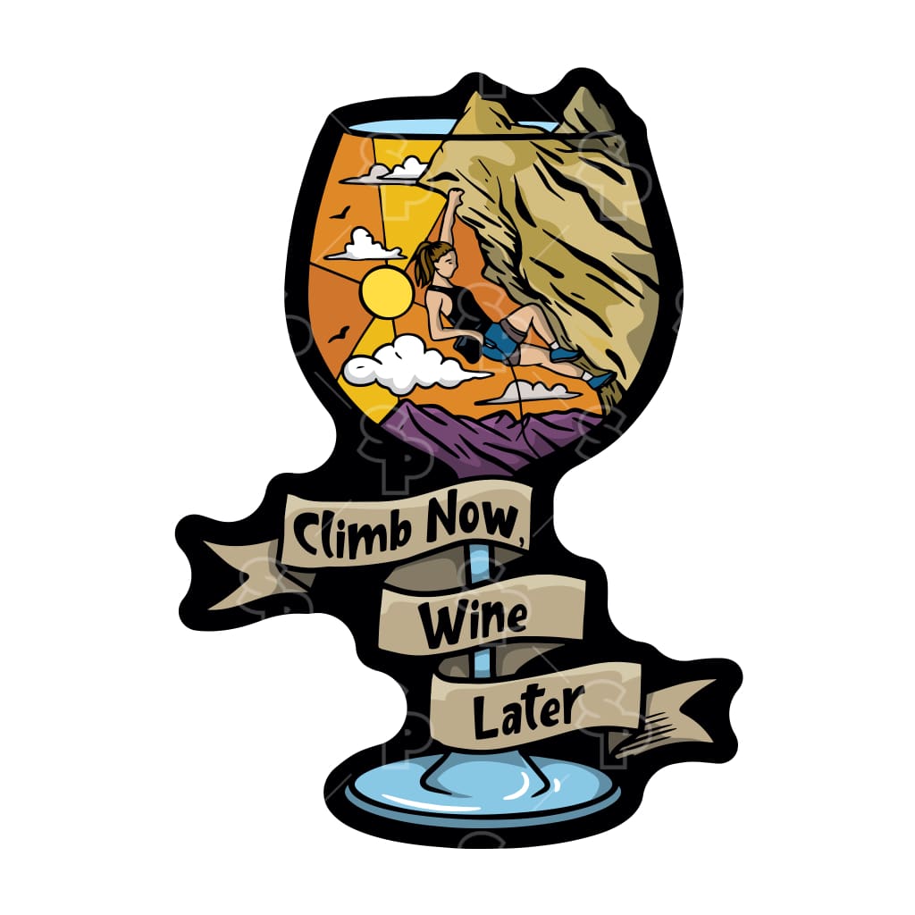 16927 - Mountain Creative Climb Wine Time