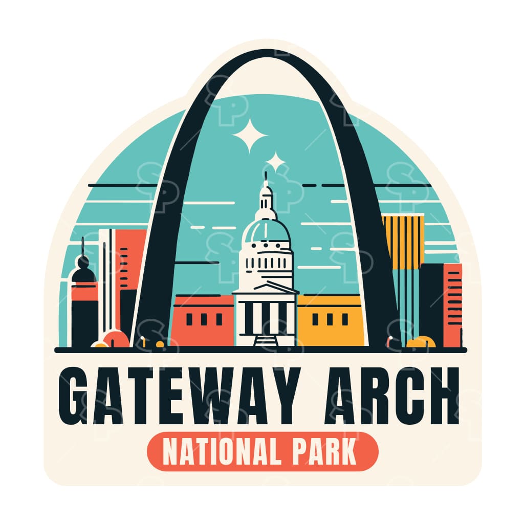 17208 - Rounded Shades Gateway Arch