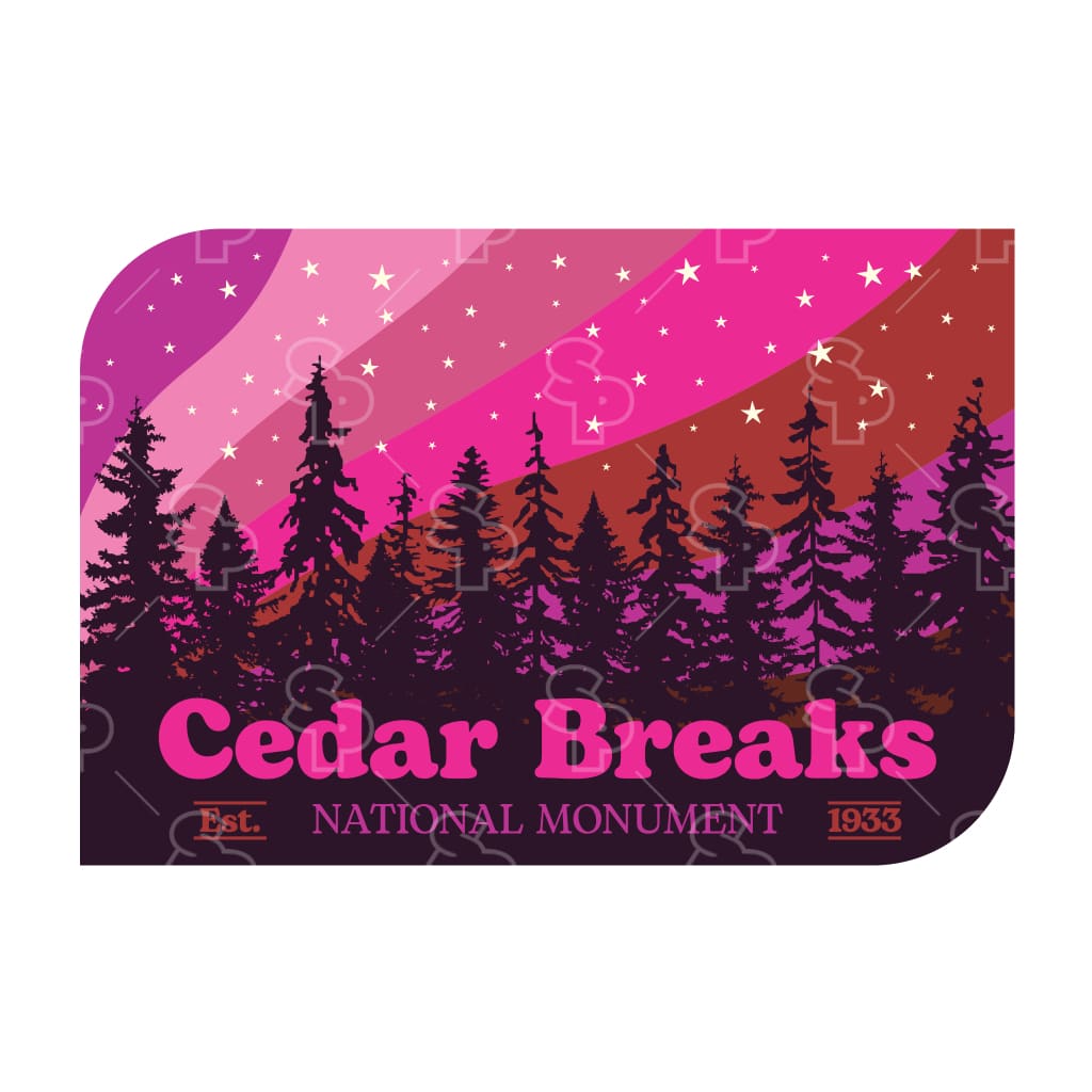 Sticker Pack | 17225 - Cedar Breaks - Pink Sky