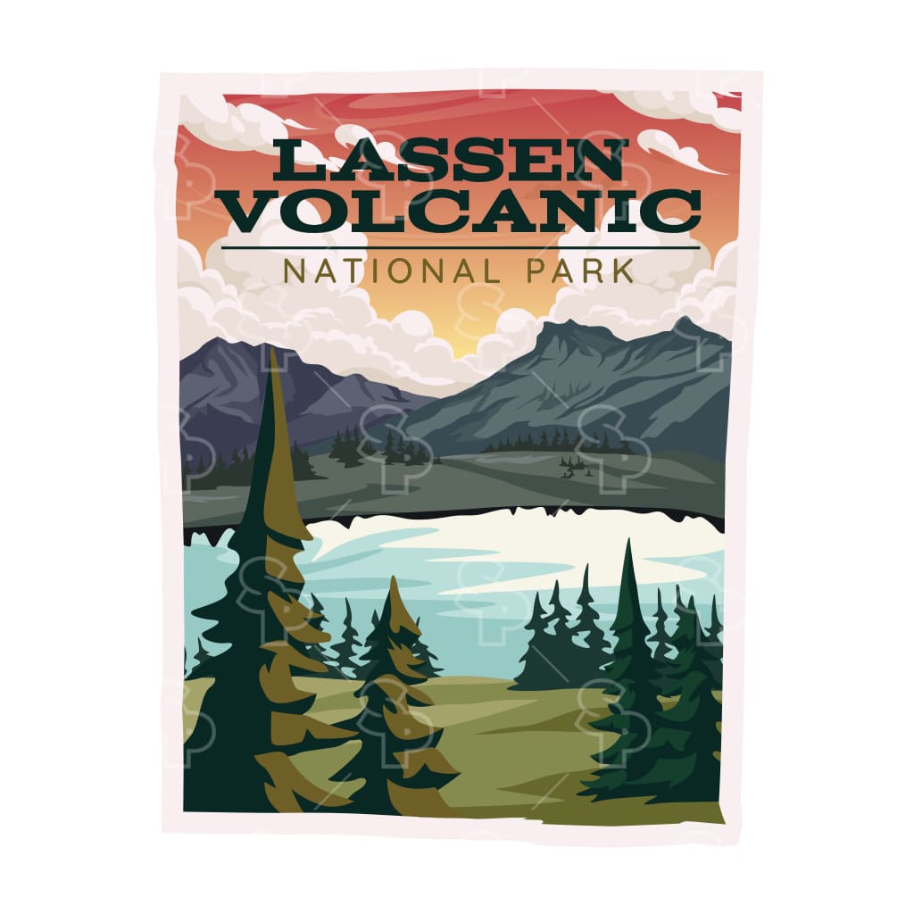 17364 - Vintage Poster - Lassen Volcanic