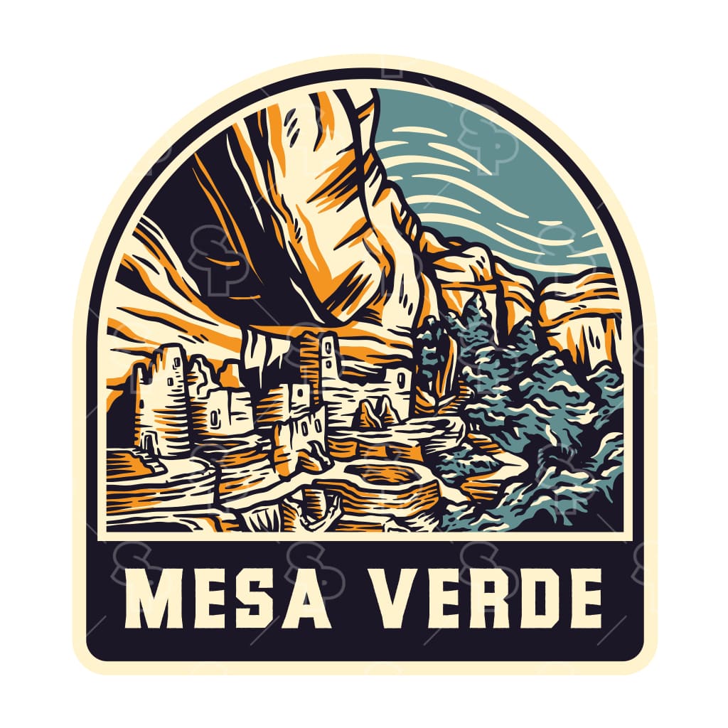 17467 - Linocut - Mesa Verde