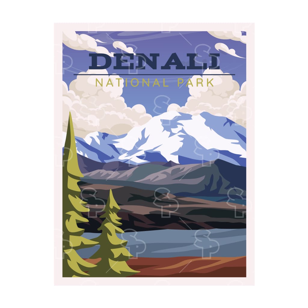 17660 - Vintage Poster - Denali