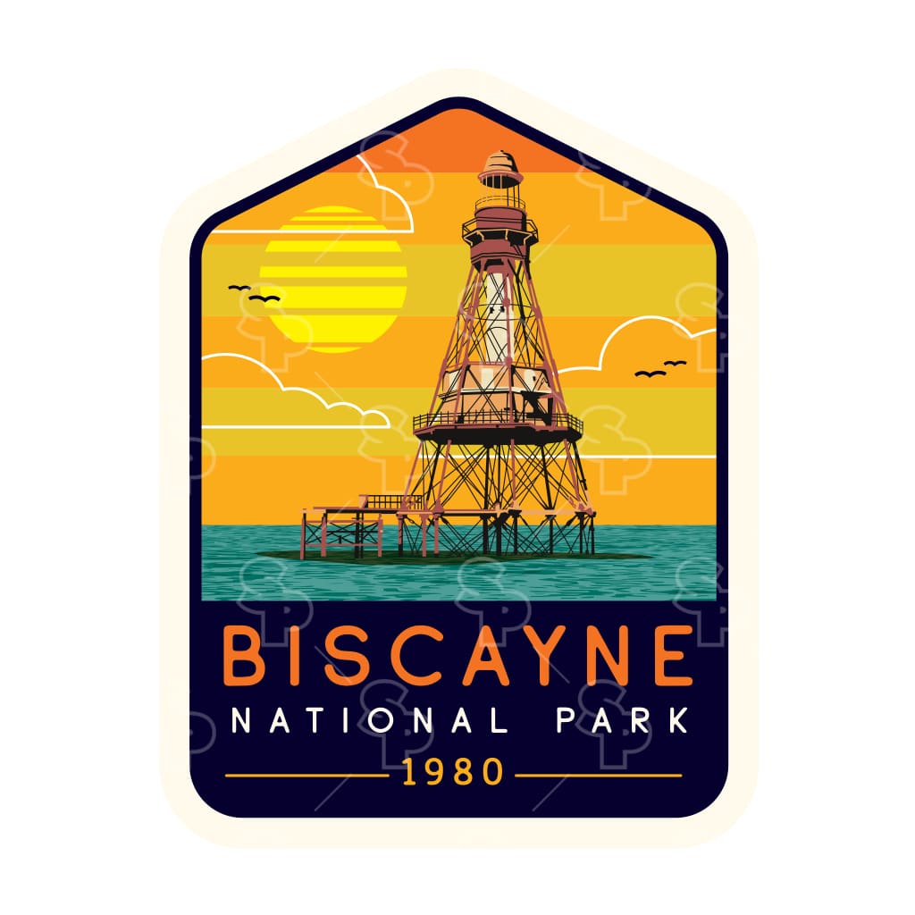 18148 - Tribal Art - Biscayne - Fowey Rocks Lighthouse