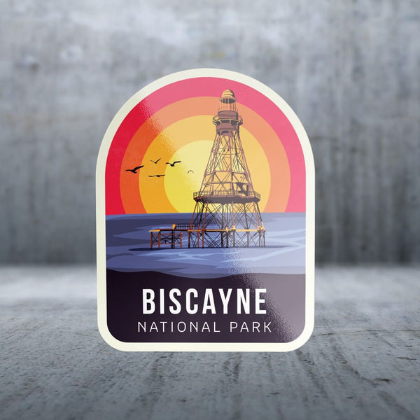 Fowey Rocks Lightohuse Sticker Pack | 18150 - Rainbow Sky - Biscayne - Fowey Rocks Lighthouse
