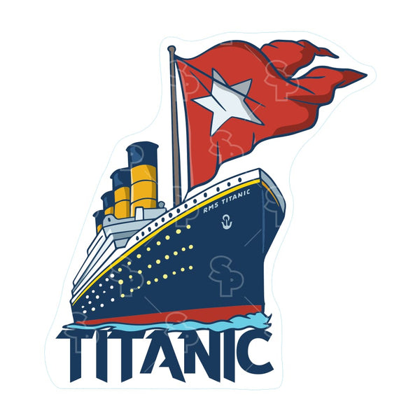 Sticker Pack | 18168 - Titanic - White Star Line Flag