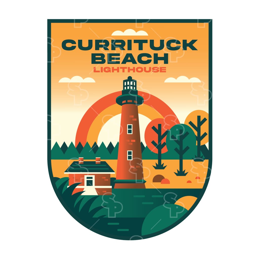 18925 - Gradient Highlights - Currituck Beach Lighthouse