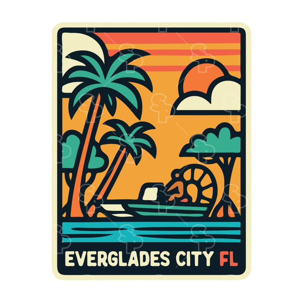 Sticker Pack | 19655 - Florida Activities - Airboat