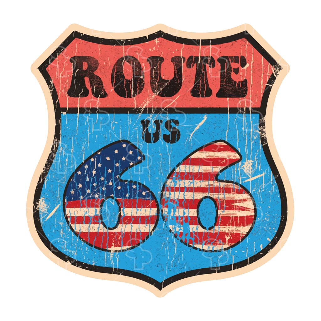 2005 - Route 66 Worn Badge