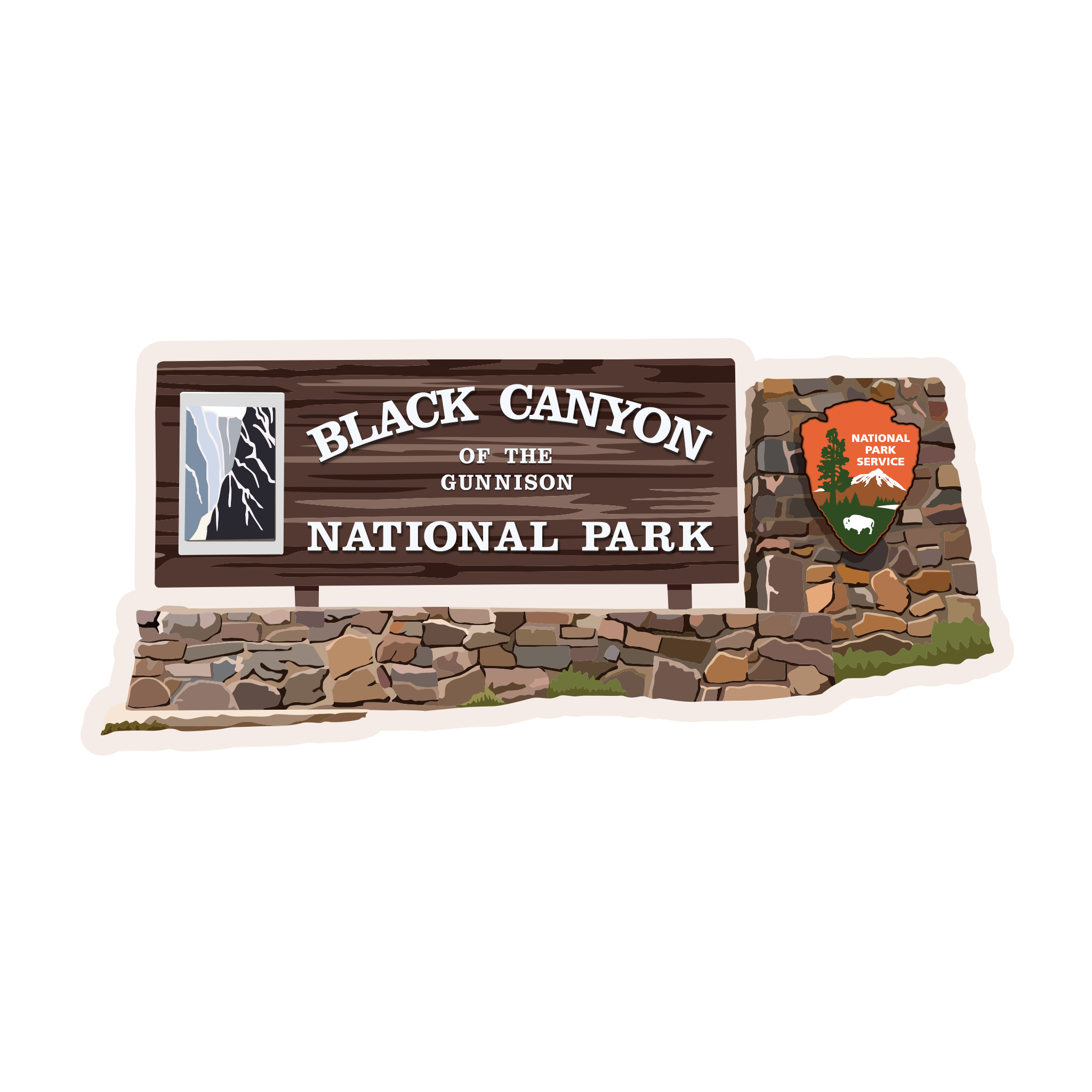 20353 - Park Sign - Black Canyon of the Gunnison