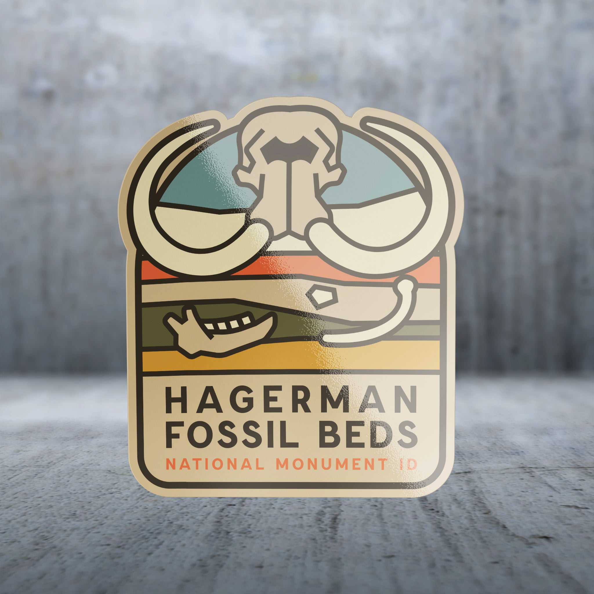 20406 - Woolly Mammoth Head - Hagerman Fossil Beds National Monument