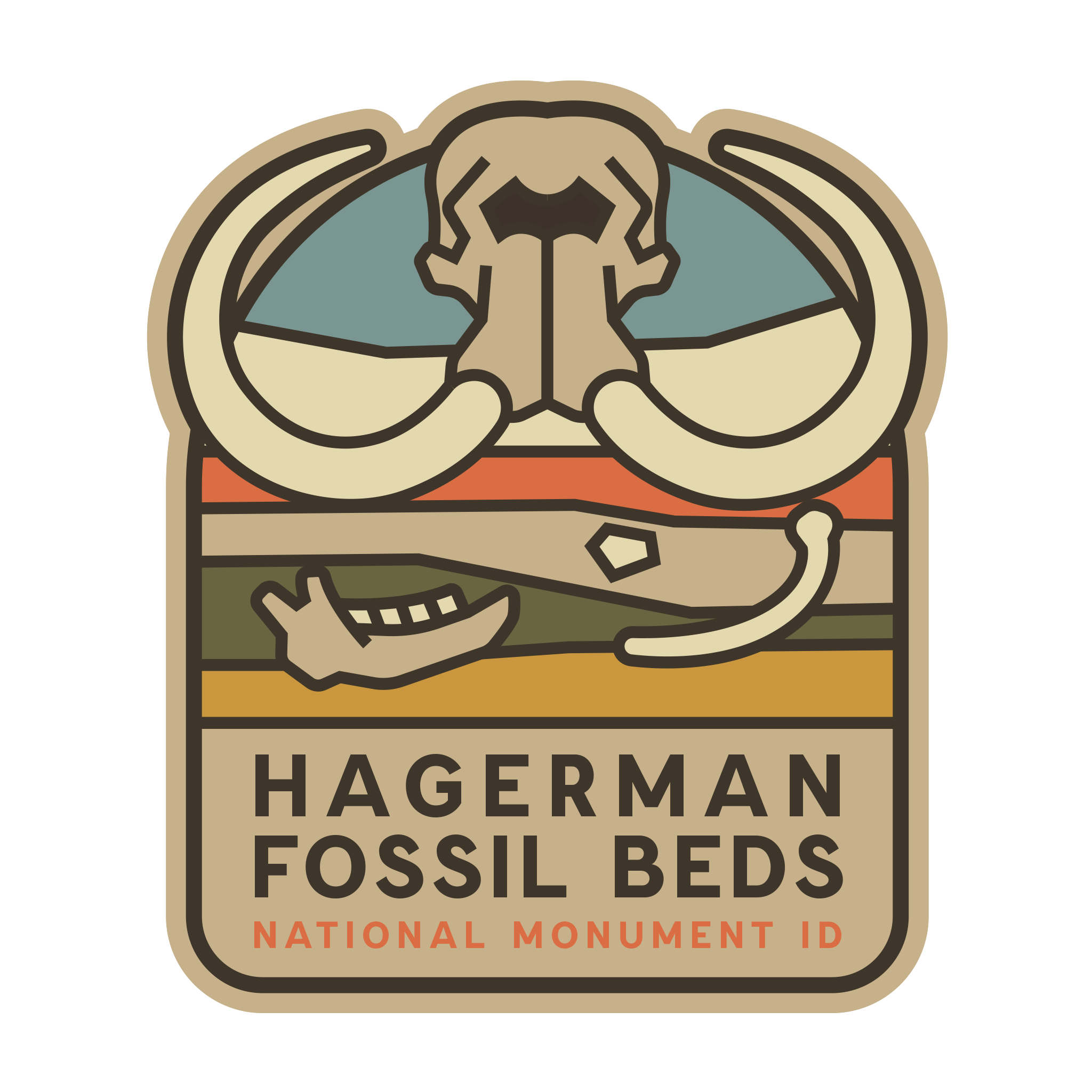 20406 - Woolly Mammoth Head - Hagerman Fossil Beds National Monument